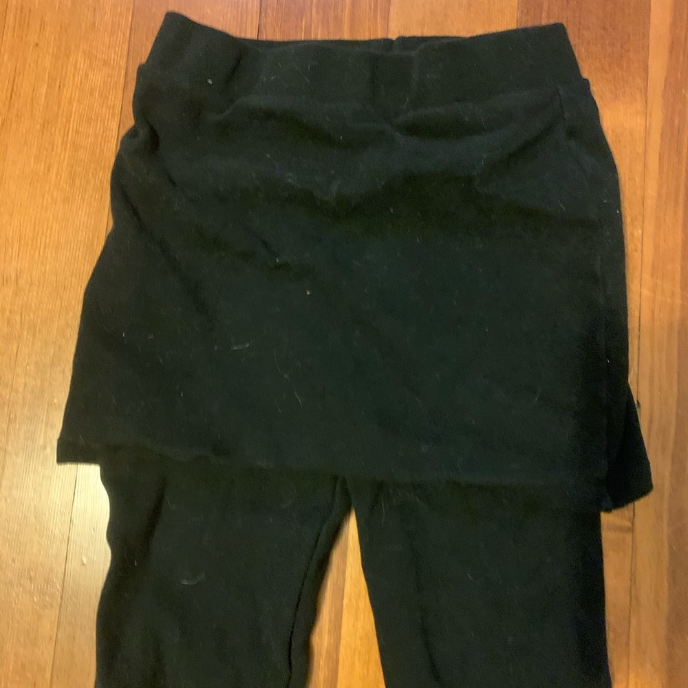 Black skirt with built in leggings